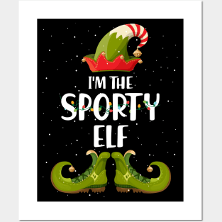 Im The Sporty Elf Christmas Posters and Art